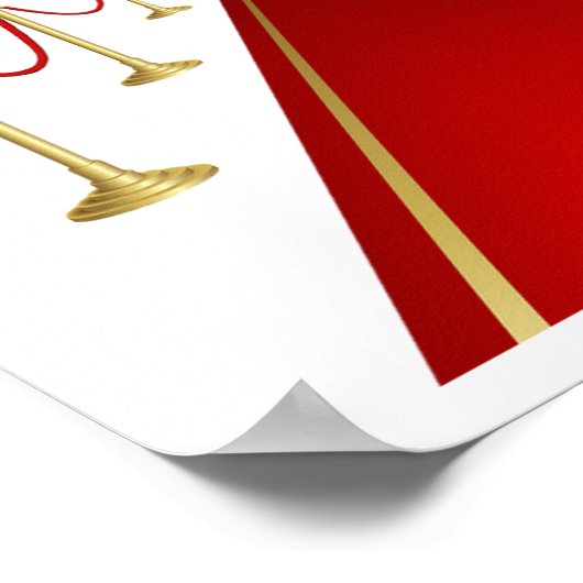Red Teppich Poster (Ecke)