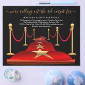 Red Teppich Themenabend Party mit Imitate Gold Fos Flyer (Einzeln)