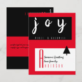 Red Teppich von Leah G - Saisongrüße Chic Postkarte (Vorne/Hinten)