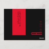 Red Teppich von Leah G - Saisongrüße Chic Postkarte (Rückseite)