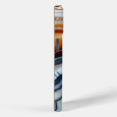 Red Terracotta White Black Blue Gold Agate Geode Case-Mate iPhone Hülle (Rückseite / Rechts)