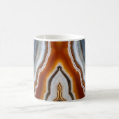 Red Terracotta White Black Blue Gold Agate Geode Kaffeetasse (Mittel)