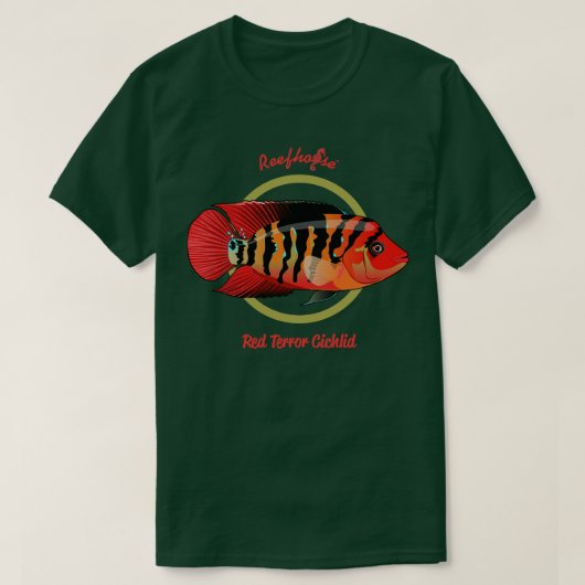 Red Terror Cichlid T-Shirt (Design vorne)