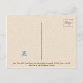 Red Texan Wolf (Canis lupus) aus Nordamerika Postkarte (Rückseite)