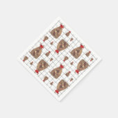 Red Texas Graduate Armadillo Serviette (Ecke)