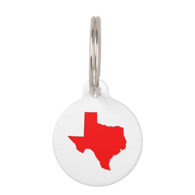 Red Texas Haustiermarke (Vorderseite)