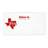 Red Texas Heart Label (Vorne)