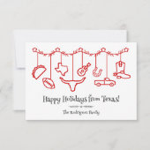 Red Texas Holiday Hanging Icons (Vorderseite)