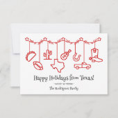 Red Texas Holiday Hanging Icons (Vorderseite)