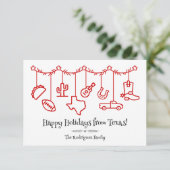 Red Texas Holiday Hanging Icons (Stehend Vorderseite)