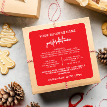 Red Texas Hütte Law Lebensmitteletikett