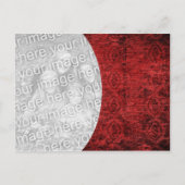 Red Texted Cutout Postkarte (Vorderseite)