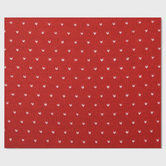 Red Textile Pattern Geschenkpapier (Flach)