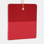 Red Textured Top Custom Ornament (Rechts)