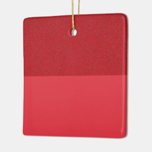 Red Textured Top Custom Ornament