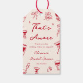 Red Thates Amore Brautparty Geschenkanhänger (Vorderseite)