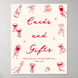 Red Thates und mehr Brautparty Karten und Geschenk Poster
