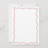 Red That's Amore Italian Pizza Wine Brautparty Dankeskarte (Rückseite)