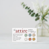 Red The Attire QR Code enclosure Card Begleitkarte (Stehend Vorderseite)