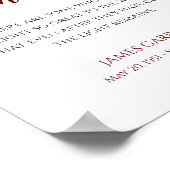 Red the Light bleibt Angebotsmusterdienst Poster (Ecke)