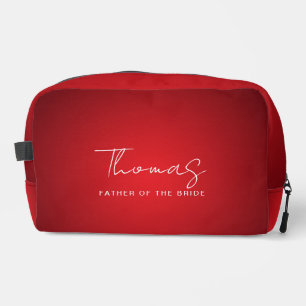 Red Theme Wedding Vater der Braut Individuelle Nam Waschbeutel