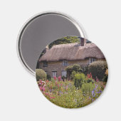 Red Thomas Hardy's Hütte, Dorset, England Blume Magnet (Vorderseite/Rückseite)