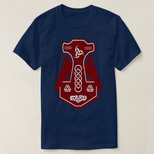 Red Thors Hammer T-Shirt (Design vorne)