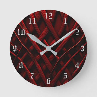Red Thread Runde Wanduhr