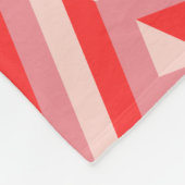 Red Three Tone Diamond Pattern Fleecedecke (Ecke)