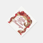 Red Threenager Geburtstagsparty Napkins Serviette (Ecke)