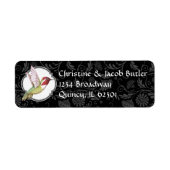 Red Throated Hummingbird Return Address Label (Vorne)