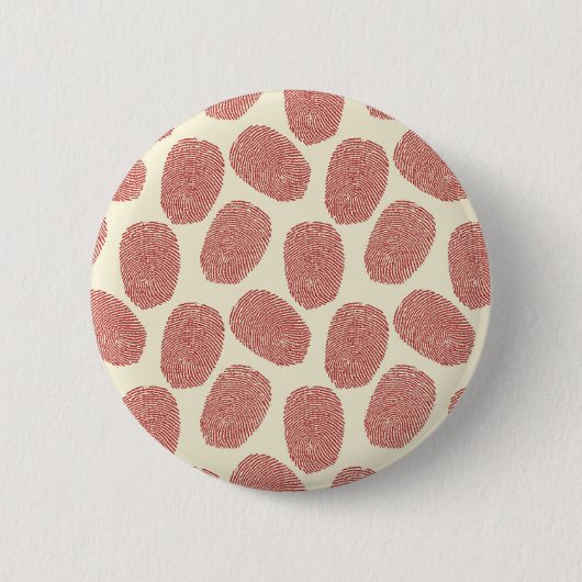 Red Thumbprint Muster Button (Vorderseite)