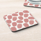 Red Thumbprint Muster Untersetzer (Linke Seite)