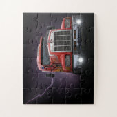 Red Thunder KW Big Rig 18 Wheeler Puzzle (Vertikal)