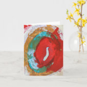 Red Tide Blank Notecard Karte (Gelbe Blume)