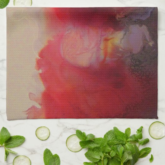 Red Tide Geschirrtuch (Gefaltet)