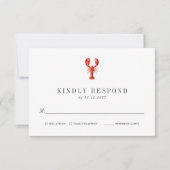 Red Tide | Hummer Themed | Hochzeit RSVP Red (Vorderseite)