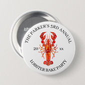 Red Tide | Hummerkuchen Button (Vorne & Hinten)