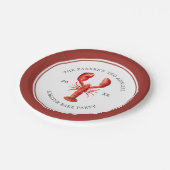 Red Tide | Hummerkuchen Pappteller (Schrägansicht)