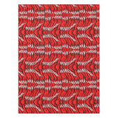 Red Tiger Animal Skin Pattern Design  Tischdecke (Vorderseite)