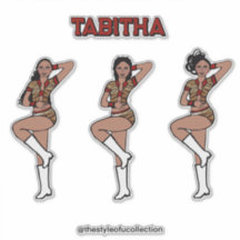 Red Tiger Dancer #1 Aufkleber