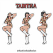 Red Tiger Dancer #2 Aufkleber (Vorderseite)