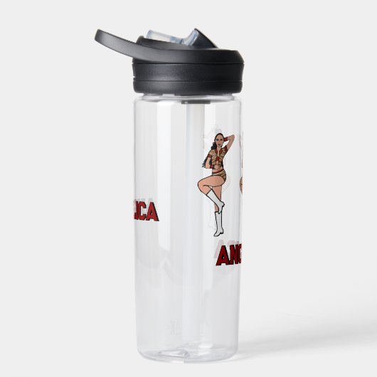 Red Tiger Dancer #2 Trinkflasche (Rechts)