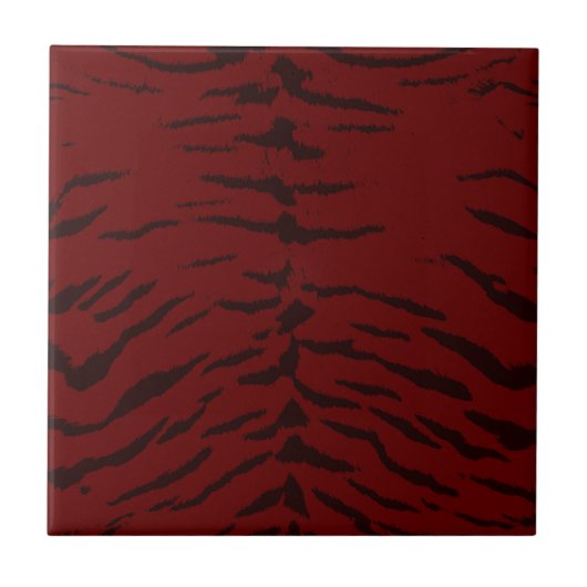 Red Tiger Digital Print Fliese (Vorderseite)