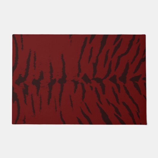 Red Tiger Digital Print Fußmatte (Vorderseite)