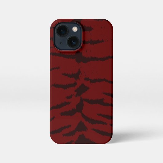 Red Tiger Digital Print iPhone Hülle (Rückseite)