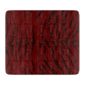 Red Tiger Digital Print Schneidebrett (Vorderseite)