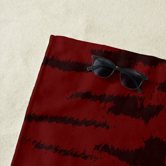 Red Tiger Digital Print Strandtuch (Beispiel)