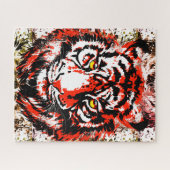 Red Tiger Head - Tiger Jigsaw Puzzle (Horizontal)