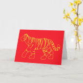 Red Tiger Karte (Gelbe Blume)